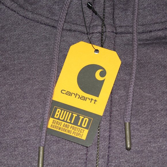 Carhartt Clarksburg Purple Sherpa Lined Zip Sweatshirt Hoodie Women 1X 2X 3X NWT - Picture 4 of 8